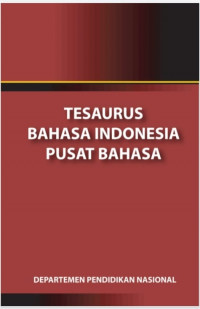 TESAURUS  BAHASA INDONESIA PUSAT BAHASA DIGITAL